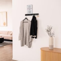 Home Deluxe 4058166273604 Garderobenleiste Schwarz