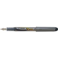 PILOT Einweg-Füllhalter V-Pen Silver, rot