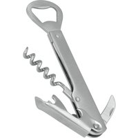 metaltex Kellner-Korkenzieher 5in1, aus Edelstahl, silber