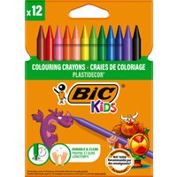 BIC KIDS Wachsmalkreide Plastidecor, 12er Kartonetui – Bild 2