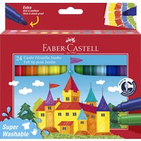 FABER-CASTELL Fasermaler JUMBO Superwashable, 24er Etui
