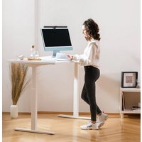 Topstar Sitz-/Steh-Schreibtisch, (B)1.600 mm, grau, weiß