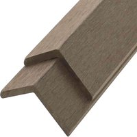 WPC Abschlussleiste FINEA - 110 x 4,5 cm 10er Set Dunkelbraun – Bild 2