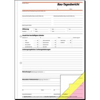 sigel Formularbuch, Bautagebuch, A4, 3 x 40 Blatt, SD