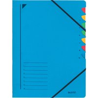 LEITZ Ordnungsmappe, DIN A4, Karton, 7 Fächer, blau – Bild 2