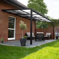 Terrassenüberdachung SOLIS DELUXE - 290 x 295 x cm Grau – Bild 2