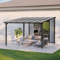Terrassenüberdachung ECO Anthrazit - 300 x 360 cm – Bild 2