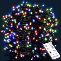 monzana Lichterkette Weihnachten Bunt 14m Fernbedienung