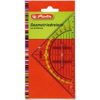 herlitz Geometriedreieck mit Griffleiste, Hypotenuse: 160 mm – Bild 2