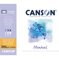 CANSON Aquarellblock, Montval, rundum geleimt, 190 x 240 mm
