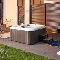 Outdoor Whirlpool mit Treppe und Thermoabdeckung SEA STAR 180 x 160 cm 4 Personen – Bild 2