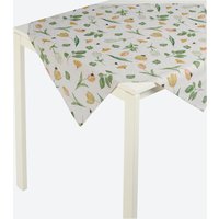 Mitteldecke mit Blumen-Motiv, ca. 80x80 cm