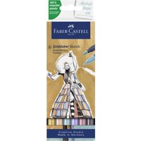 FABER-CASTELL Sketch Marker GOLDFABER, 6er Etui Fashion