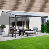 Terrassenüberdachung SOLIS - 312 / 320 x 300 / 303 x 278 / 226 cm Grau – Bild 2