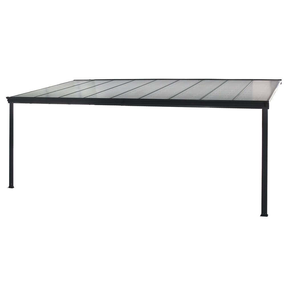 Terrassenüberdachung SOLIS - 312 / 320 x 300 / 303 x 278 / 226 cm Grau – Bild 3
