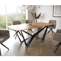 DELIFE Edge Esstisch Akazie Schwarz – Bild 2