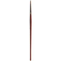 Rundpinsel mit brauner Spitze, synthetisch, Größe 2