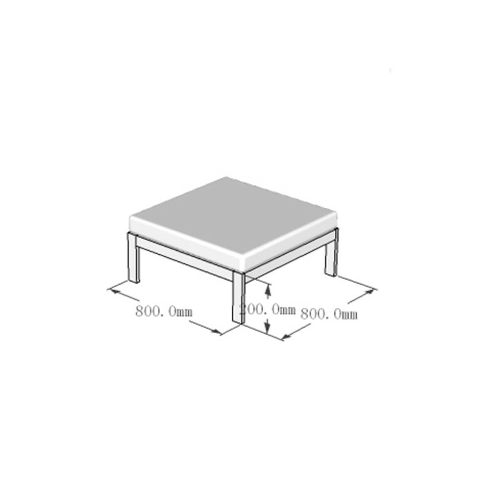 Gartenlounge Aluminium RIO XS - Anthrazit – Bild 4