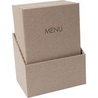 sigel Speisekarten-Mappe MENU, DIN A4, beige, 10er Box – Bild 2
