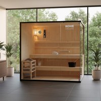 Traditionelle Sauna SHADOW XL - 200 x 150 cm für 5 Personen – Bild 2