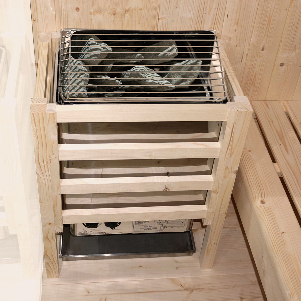 Traditionelle Sauna SHADOW XL - 200 x 150 cm für 5 Personen – Bild 5