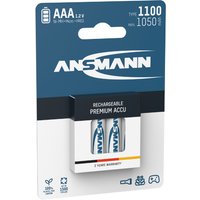 ANSMANN NiMH Akku Premium, Micro AAA, 1.100 mAh, 4er Blister