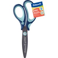 Pelikan griffix Schulschere, rund, blau, für Linkshänder