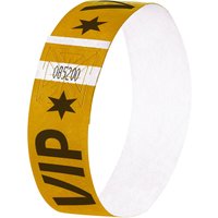sigel Eventbänder, Super Soft, mit Aufdruck, VIP, gold