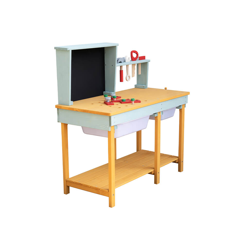 Werkbank aus Holz TOOL - Blau – Bild 5