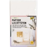 folia Lichttüten, Sterne, groß, aus Papier, weiß – Bild 2