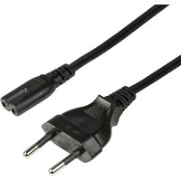 LogiLink Netzkabel, Eurostecker - Kleingerätekupplung, 3,0 m