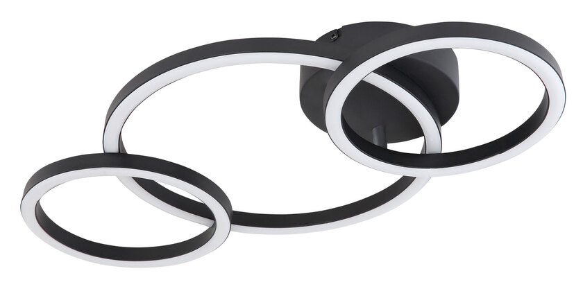 REGGY Deckenlampe schwarz 67238-24B, B/H/T: 54,5 x 7,5 x 30 cm, Metall, Kunststoff – Bild 5