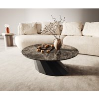 DELIFE Edge Couchtisch Keramik Rund – Bild 2
