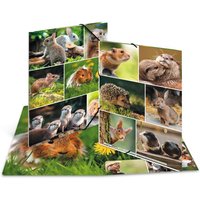 HERMA Eckspannermappe, Nagetiere, Karton, DIN A4
