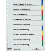 DURABLE Kunststoff-Register, für Versicherungen, A4, PP