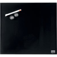 nobo Glas-Magnettafel, (B)450 x (H)450 mm, schwarz – Bild 2