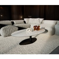 DELIFE Edge Couchtisch Oval Keramik