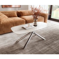 DELIFE Edge Couchtisch Keramik Edelstahl