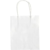 folia Papiertüten, Kraftpapier, 180 x 80 x 210 mm, weiß – Bild 2