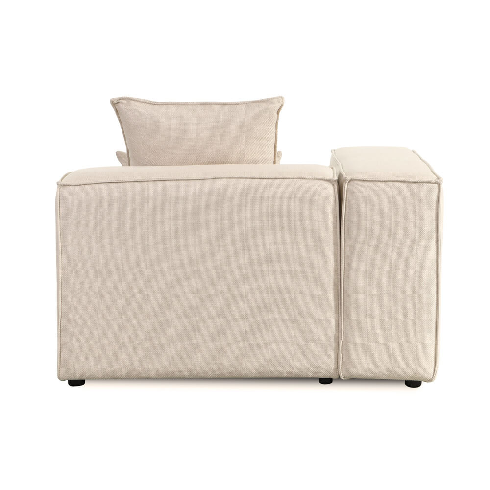 Home Deluxe 4058166244727 Ecksofa Beige – Bild 3