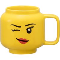 LEGO Kaffeetasse WINKING GIRL, 255 ml, gelb, 8er Pack
