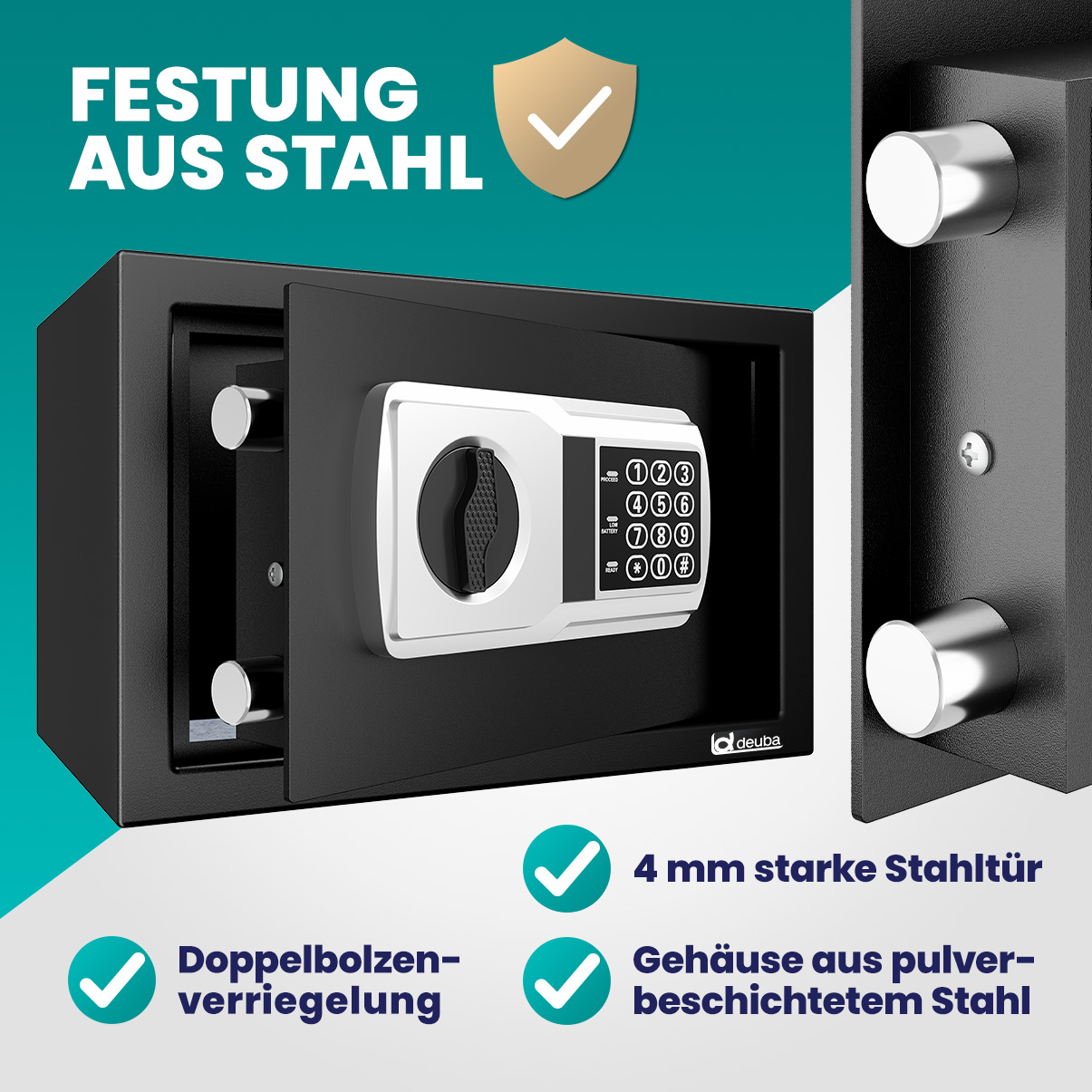 Deuba 107130 Elektrischer Möbeltresor – Bild 3