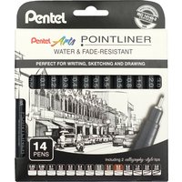 PentelArts Permanent Fineliner Pointliner, 14er Set – Bild 2