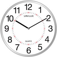 UNiLUX Wanduhr/Quarzuhr, ARIA, Durchmesser: 305 mm, silber