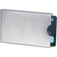 DURABLE Kreditkartenhülle RFID SECURE, 86 x 54 mm, silber