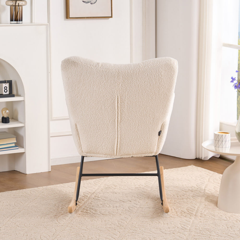 Home Deluxe 4058166311238 Schaukelstuhl Weiß – Bild 6