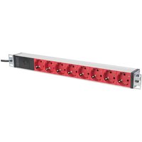 DIGITUS 19, Steckdosenleiste 8-fach, mit Vorsicherung