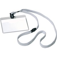 DURABLE Namensschild, mit Textilband, 90 x 60 mm, grau – Bild 2