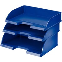 LEITZ Briefablage Plus Jumbo, DIN A4 quer, Polystyrol, blau – Bild 2