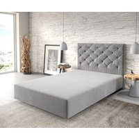 Boxspringgestell Dream-Great Mikrofaser Grau 120x200 cm